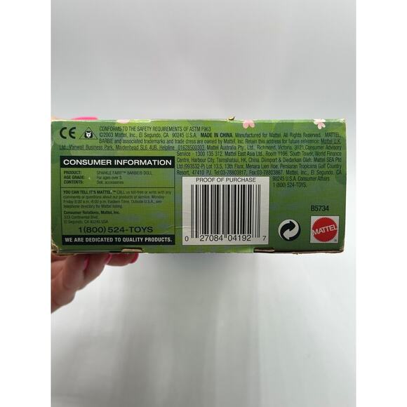 Barbie Fairytopia Sparkle Fairy Doll Pink 2003 Mattel #B5734; New in Box - Picture 11 of 11